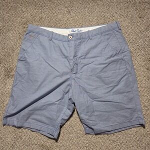 Robert Graham Shorts Mens 38 Golf Chino Khaki Performance Pant Blue Adult‎